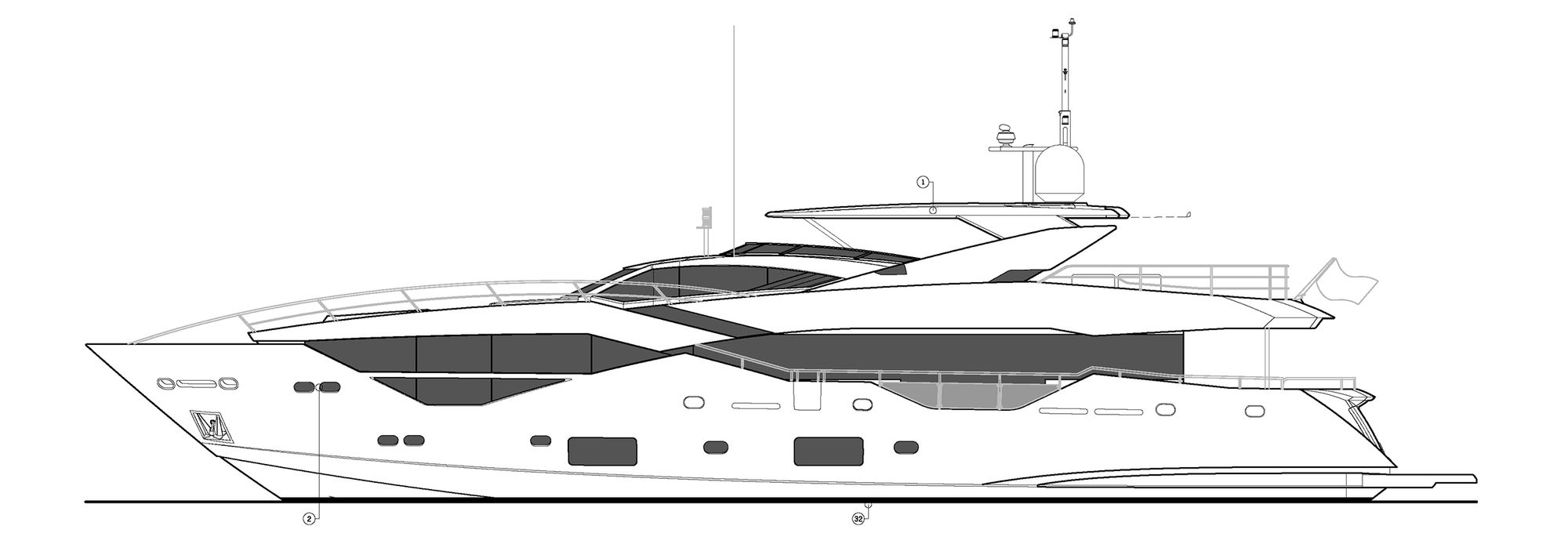 116 foot yacht for sale