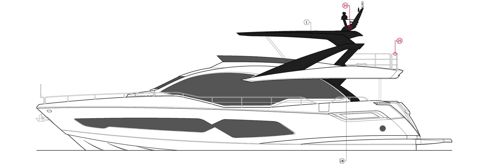 sunseeker 76 yacht layout